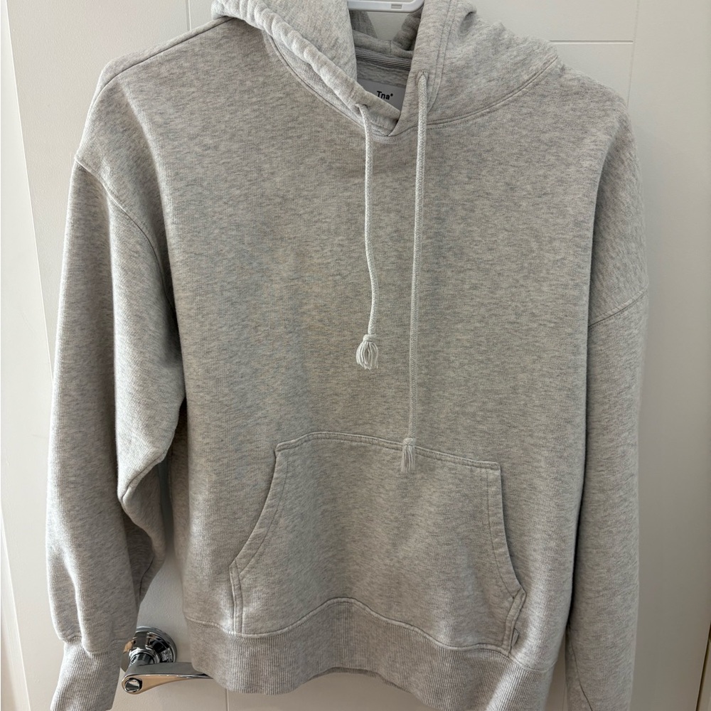 ARITZIA TNA BOYFRIEND HOODIE Light Heather Grey